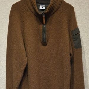 Columbia 1/4 Zip Wool Winter Sweater – Warm & Cozy - Size Large